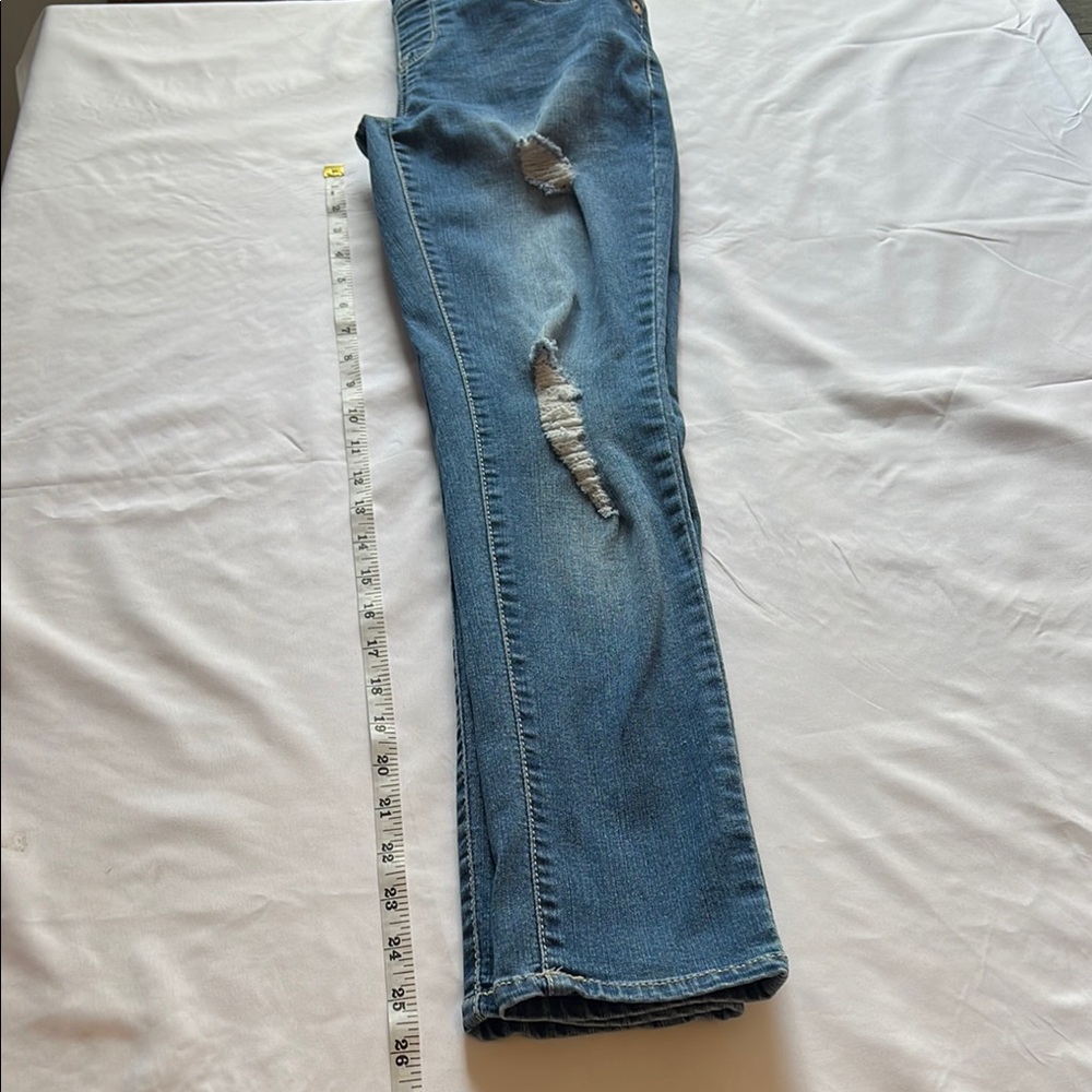 Wallflower Overalls Bibs Denim Distressed Women’s Size S EUC - Picture 8 of 10